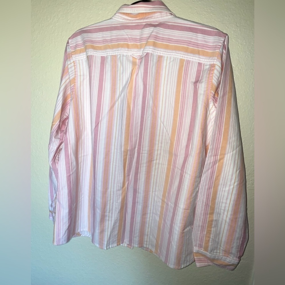 NWOT L.L. Bean Women’s Pastel Long Sleeve Button Down Top. SIZE XL REGULAR - Picture 3 of 7